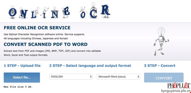 nhận dạng kí tự quang học, số hóa tài liệu, số hóa hình ảnh, VietTimes