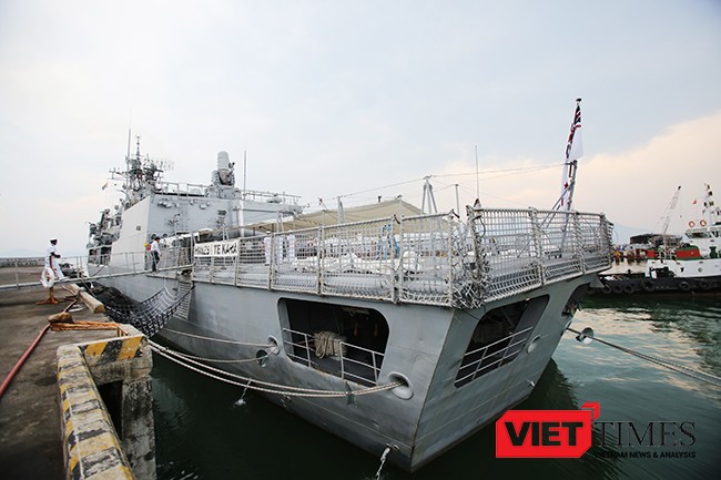 VietTimes, Hải quân Hoàng gia New Zealand, chiến hạm, HMZNS Te Kaha (F77), Cảng Tiên Sa, Đà Nẵng