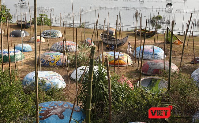 Ngắm “con đường thuyền thúng” độc đáo ở Quảng Nam ảnh 6