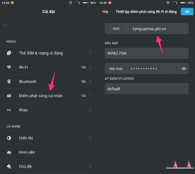 Cách tạo điểm phát WiFi bằng smartphone ảnh 1