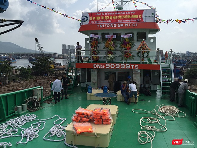 Đà Nẵng: Hạ thủy tàu dịch vụ hậu cần nghề cá vỏ thép lớn nhất miền Trung ảnh 3