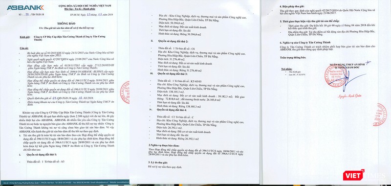 Văn bản Thông báo thu hthông báo 