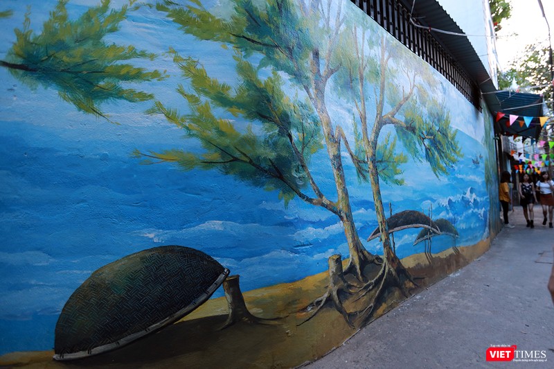 “Làng bích họa” gồm 15.000 bức vẽ, dài hơn 1km tại Đà Nẵng ảnh 7