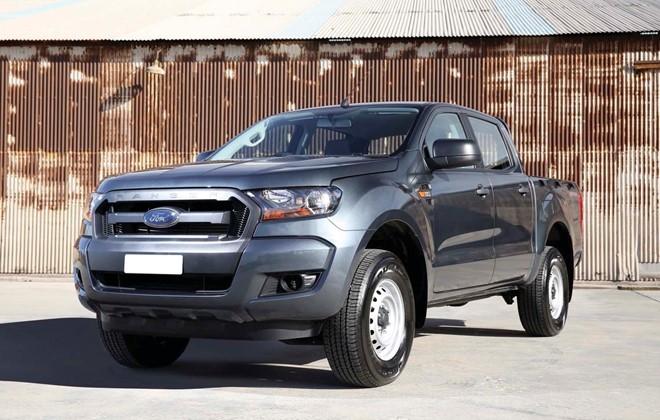 Ford Ranger XL 2.2L sử dụng vành thép khá rẻ tiền. Ảnh:Ford. Ford Ranger XL 2.2L sử dụng vành thép khá rẻ tiền. Ảnh:Ford.