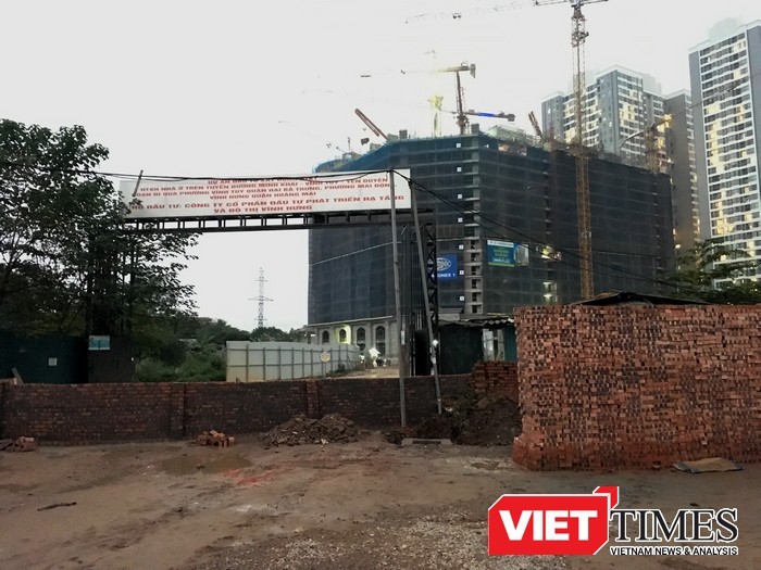 Khu nhà ở trên tuyến đường Minh Khai - Vĩnh Tuy - Yên Duyên của Công ty Vĩnh Hưng.