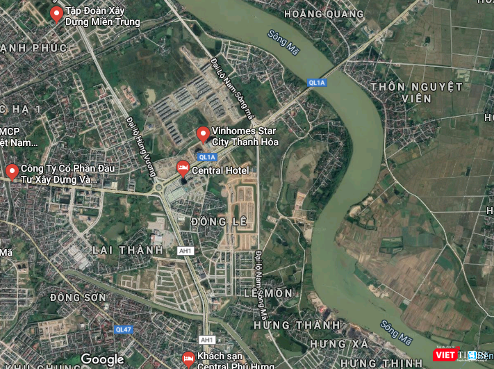 Liên danh Tập đoàn Xây dựng Miền Trung – Công ty CP Xây dựng và lắp máy Trung Nam – Công ty CP xây dựng phát triển Hòa Bình trúng thầu dán KĐT mới dọc Đại lộ Nam sông Mã với tổng diện tích 48ha.