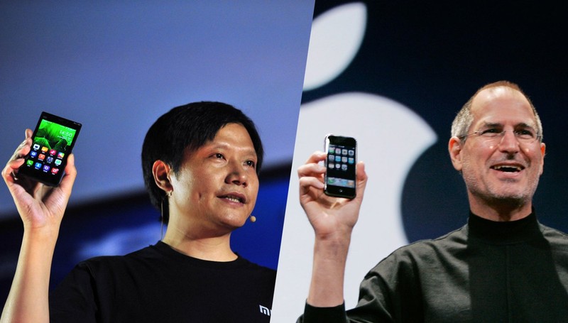 Xiaomi được xem là đã copy nhiều ý tưởng của Apple. Thậm chí, CEO Xiaomi còn được gọi là "Steve Jobs của Trung Quốc" Xiaomi được xem là đã copy nhiều ý tưởng của Apple. Thậm chí, CEO Xiaomi còn được gọi là "Steve Jobs của Trung Quốc"