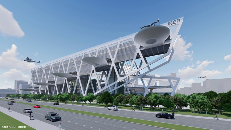 Chiêm ngưỡng những trạm cất cánh và hạ cánh khổng lồ Skyport dành cho taxi bay 2028  ảnh 1