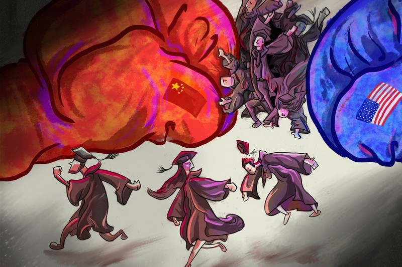 Các học giả Trung Quốc trong cuộc chiến tranh lạnh công nghê với Hoa Kỳ. Nguồn: SCMP