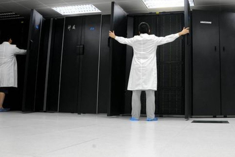 Sunway TaihuLight, một siêu máy tính của Trung Quốc. Ảnh: SCMP