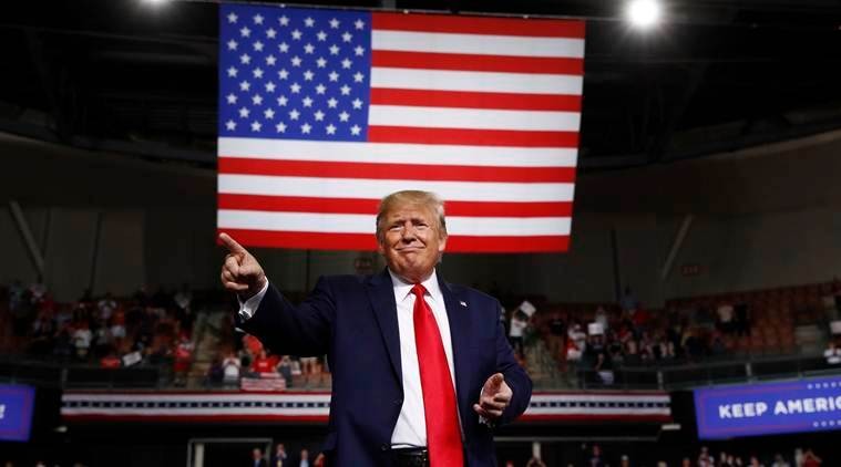 Tổng thống Mỹ Donald Trump. Ảnh: Indian Express Ảnh: Indian Express