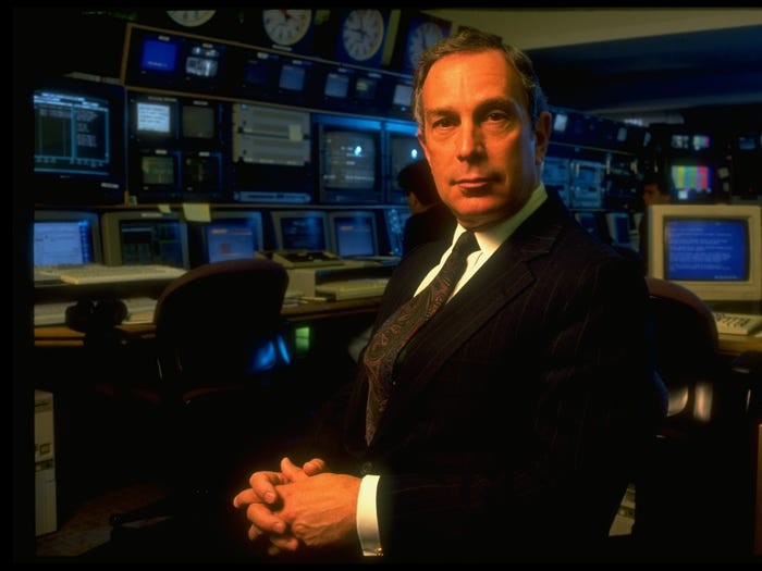 Bloomberg trong văn phòng năm 1992 (Nguồn: Business Insider) Bloomberg trong văn phòng năm 1992 (Nguồn: Business Insider)
