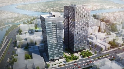 Phối cảnh dự án tòa cao ốc văn phòng E.town Central (Nguồn: Savills) Phối cảnh dự án tòa cao ốc văn phòng E.town Central (Nguồn: Savills)