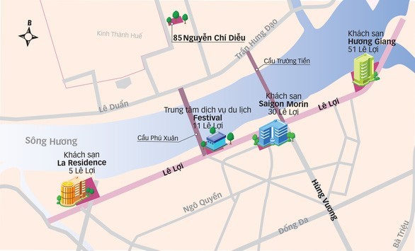 CTCP Du lịch Hương Giang sở hữu nhiều khách sạn, khu "đất vàng" có vị trí đắc địa tại tỉnh Thừa Thiên Huế (Ảnh: tuoitre.vn) CTCP Du lịch Hương Giang sở hữu nhiều khách sạn, khu "đất vàng" có vị trí đắc địa tại tỉnh Thừa Thiên Huế (Ảnh: tuoitre.vn)