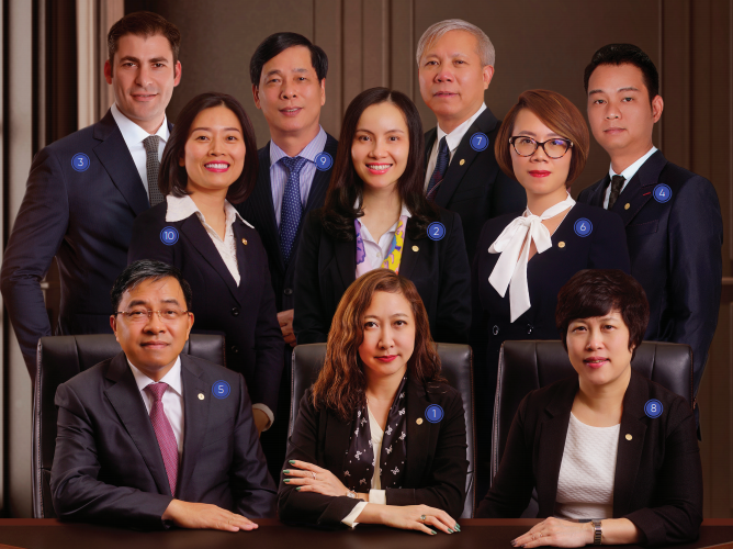 HĐQT Vinhomes thông qua nhiều quyết định đối với các "nữ tướng" là: bà Đào Thị Thiên Hương (số 2), bà Lê Thị Hải Yến (số 10) và bà Lưu Thị Ánh Xuân (số 1)