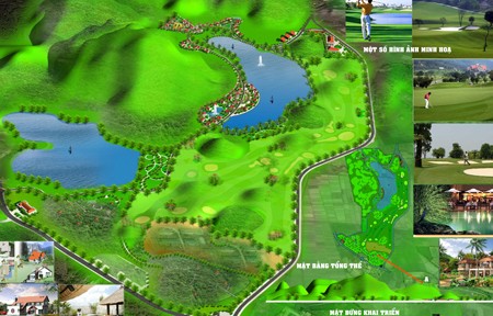 Phối cảnh tổng thể dự án Sân golf quốc tế Sóc Sơn (Nguồn: Internet)