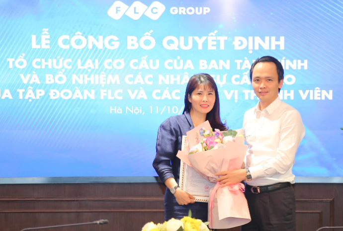 Bà Đặng Thị Lưu Vân và ông Trịnh Văn Quyết tại buổi lễ. (Ảnh: FLC) Bà Đặng Thị Lưu Vân và ông Trịnh Văn Quyết tại buổi lễ. (Ảnh: FLC)
