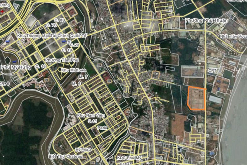 Vị trí dự án Khu dân cư và thương mại hỗn hợp Khải Vy. (Ảnh: Internet) Vị trí dự án Khu dân cư và thương mại hỗn hợp Khải Vy. (Ảnh: Internet)