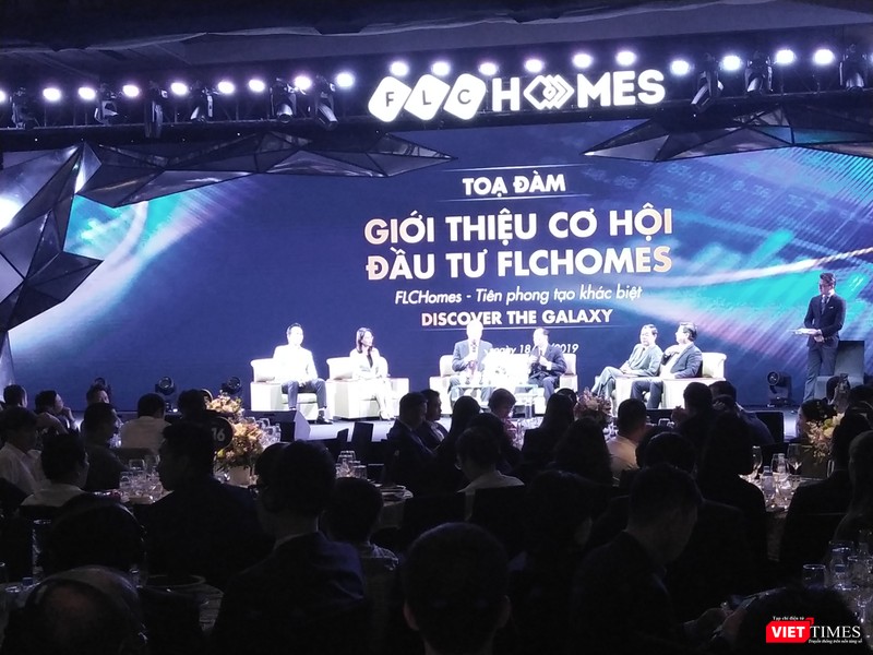 Phiên tọa đàm tại buổi lễ giới thiệu cơ hội đầu tư FLCHomes thu hút được sự tham gia của nhiều chuyên gia kinh tế và nhà phân tích