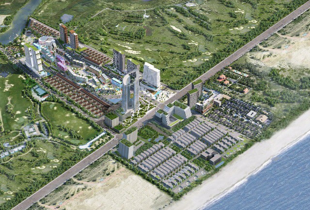 Phối cảnh dự án Cocobay Đà Nẵng sau điều chỉnh (Ảnh: Internet)