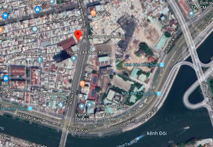 Vị trí khu đất số 19 Nguyễn Biểu, Phường 11, Quận 5, Tp. HCM (Ảnh chụp màn hình - Nguồn: Google Maps) Vị trí khu đất số 19 Nguyễn Biểu, Phường 11, Quận 5, Tp. HCM (Ảnh chụp màn hình - Nguồn: Google Maps)