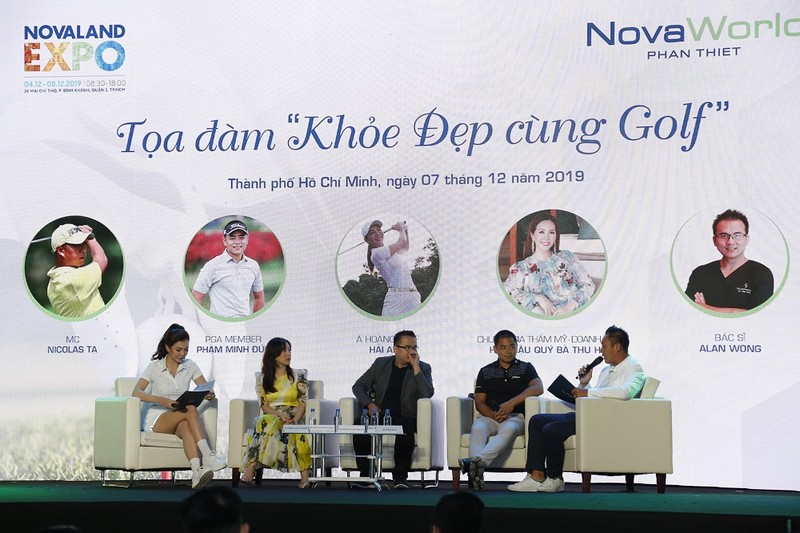 Một buổi tọa đàm tại sự kiện Novaland Expo