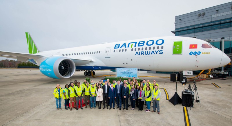 Chiếc Boeing 787-9 Dreamliner đầu tiên của Bamboo Airways Chiếc Boeing 787-9 Dreamliner đầu tiên của Bamboo Airways