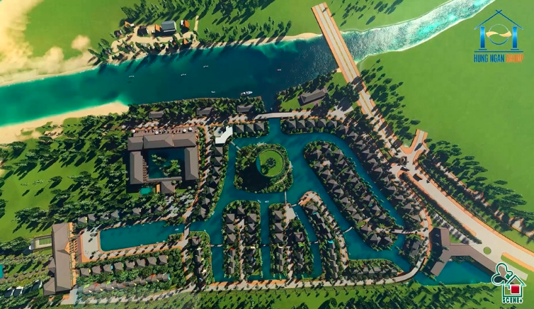 Phối cảnh dự án Khu du lịch sinh thái Cửa Cạn tại "đảo ngọc" Phú Quốc