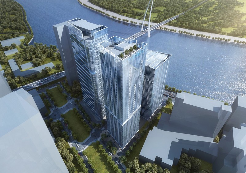 Phối cảnh dự án The Nexus tọa lạc tại số 3A - 3B Tôn Đức Thắng, Quận 1, Tp. HCM (Nguồn: Refico)