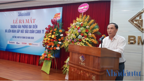 Ông Võ Hồng Hải, Ủy viên Thường vụ Tỉnh ủy, Trưởng ban Tuyên giáo Tỉnh ủy Hà Tĩnh phát biểu chỉ đạo tại buổi lễ