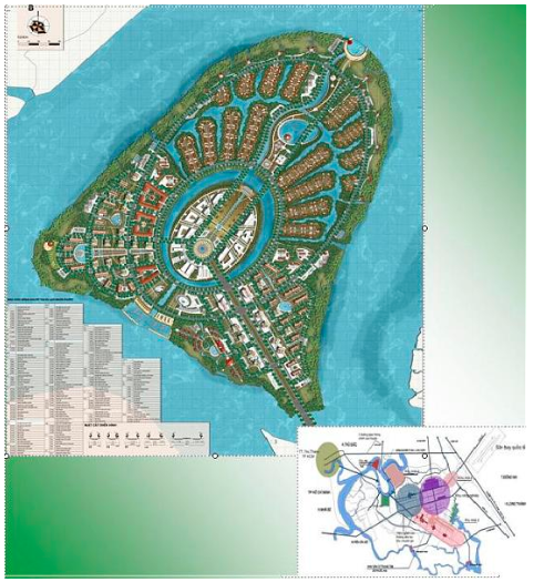 Vị trí đắc địa của "đảo ngọc" Nhơn Phước (Nguồn: Internet)