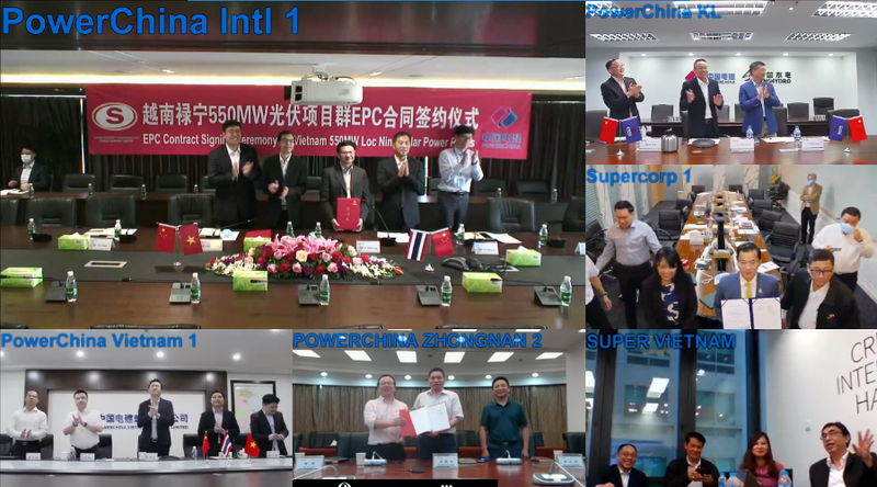 Toàn cảnh hội nghị trực tuyến công bố lễ ký kết hợp đồng EPC (Nguồn:mp.weixin.qq.com) Toàn cảnh hội nghị trực tuyến công bố lễ ký kết hợp đồng EPC (Nguồn:mp.weixin.qq.com)