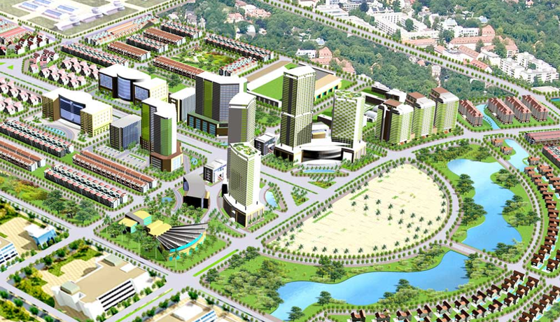 Phối cảnh một dự án bất động sản của Cty Nam Hồng đang được rao bán