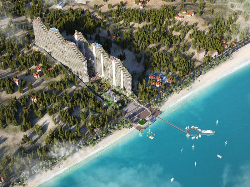 Phối cảnh dự án Apec Mandala Wyndham Mũi Né do API làm chủ đầu tư (Nguồn: Ricons)