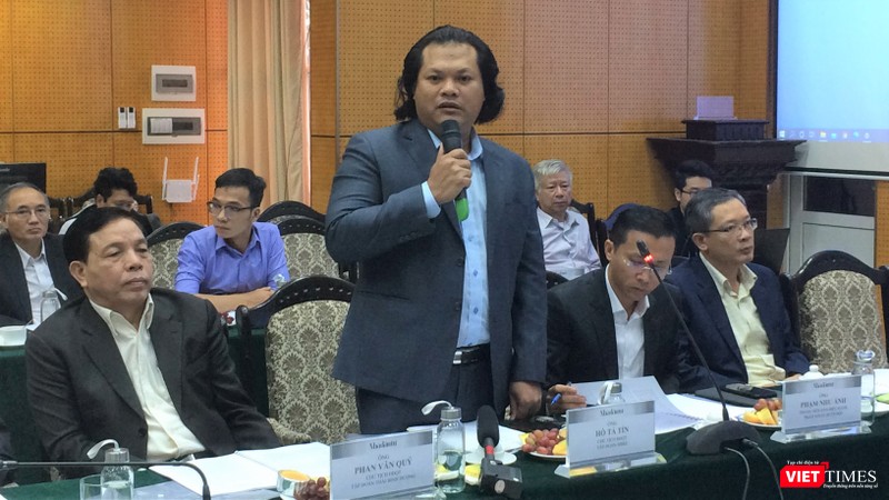 Chủ tịch HBRE Hồ Tá Tín tại toạ đàm "Góp ý cơ chế, chính sách phát triển năng lượng tái tạo" hôm 29/10/2020 (Ảnh: P.D)