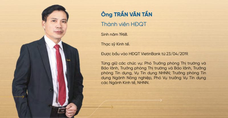 Ông Trần Văn Tần sẽ phụ trách hoạt động của HĐQT VietinBank sau khi ông Lê Đức Thọ thôi chức Chủ tịch HĐQT Ông Trần Văn Tần sẽ phụ trách hoạt động của HĐQT VietinBank sau khi ông Lê Đức Thọ thôi chức Chủ tịch HĐQT
