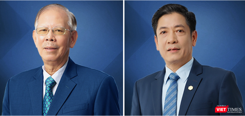 Ông Nguyễn Hữu Trung (trái) kiêm nhiệm chức danh Quyền Tổng giám đốc sau khi ông Lê Huy Dũng (phải) thôi làm Tổng giám đốc VietBank kể từ ngày 16/10/2021