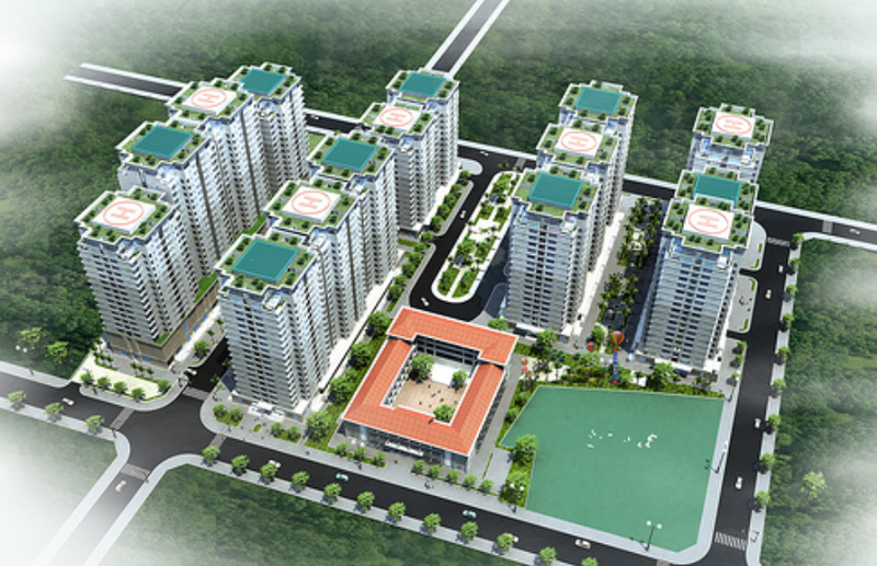 Phối cảnh dự án Khu tái định cư Trương Đình Hội 2