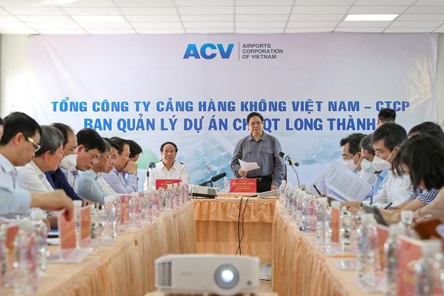 Thủ tướng Chính phủ Phạm Minh Chính làm việc với Ban quản lý dự án Cảng hàng không quốc tế Long Thành (Ảnh: VGP) Thủ tướng Chính phủ Phạm Minh Chính làm việc với Ban quản lý dự án Cảng hàng không quốc tế Long Thành (Ảnh: VGP)