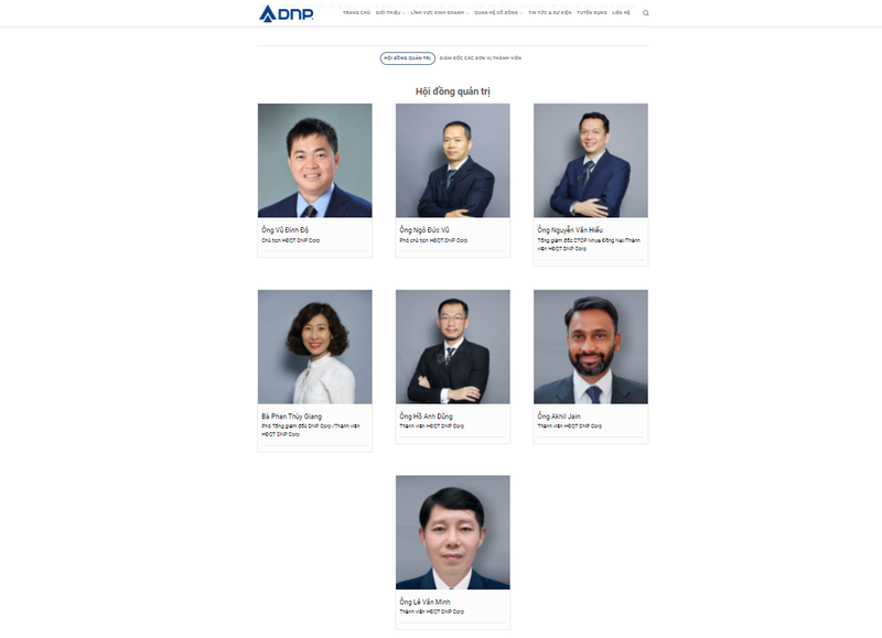 3/7 thành viên HĐQT DNP đều có kinh nghiệm phong phú trong lĩnh vực chứng khoán