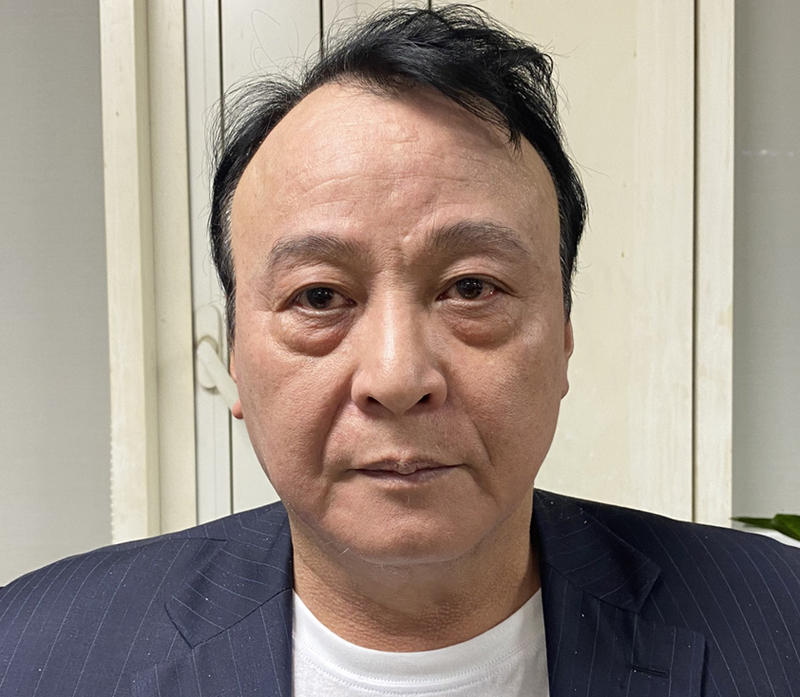 Ông Đỗ Anh Dũng - Chủ tịch Tập đoàn Tân Hoàng Minh - tại cơ quan điều tra (Ảnh: bocongan.gov.vn)