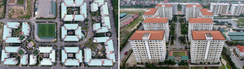 Khu đô thị Đặng Xá (huyện Gia Lâm) là dự án nhà ở xã hội đầu tiên tại Hà Nội. Ảnh: Tiến Tuấn.