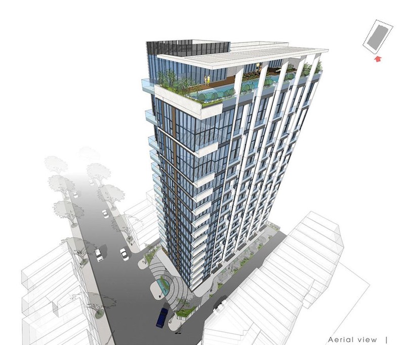 Phối cảnh dự án được cho là ở địa chỉ Số 168, đường Thích Quảng Đức, Phường 4, Quận Phú Nhuận, Tp. HCM