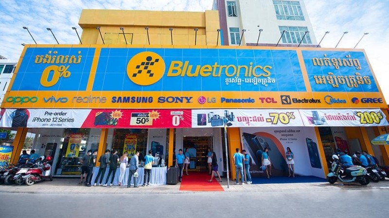 Cửa hàng Bluetronics tại Campuchia của MWG (Ảnh: MWG)