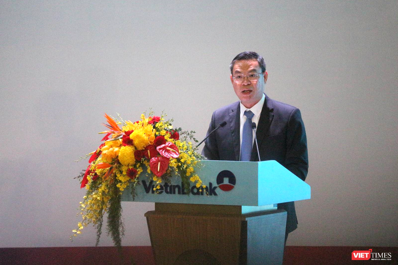 Ông Trần Minh Bình - Chủ tịch HĐQT VietinBank - phát biểu tại đại hội