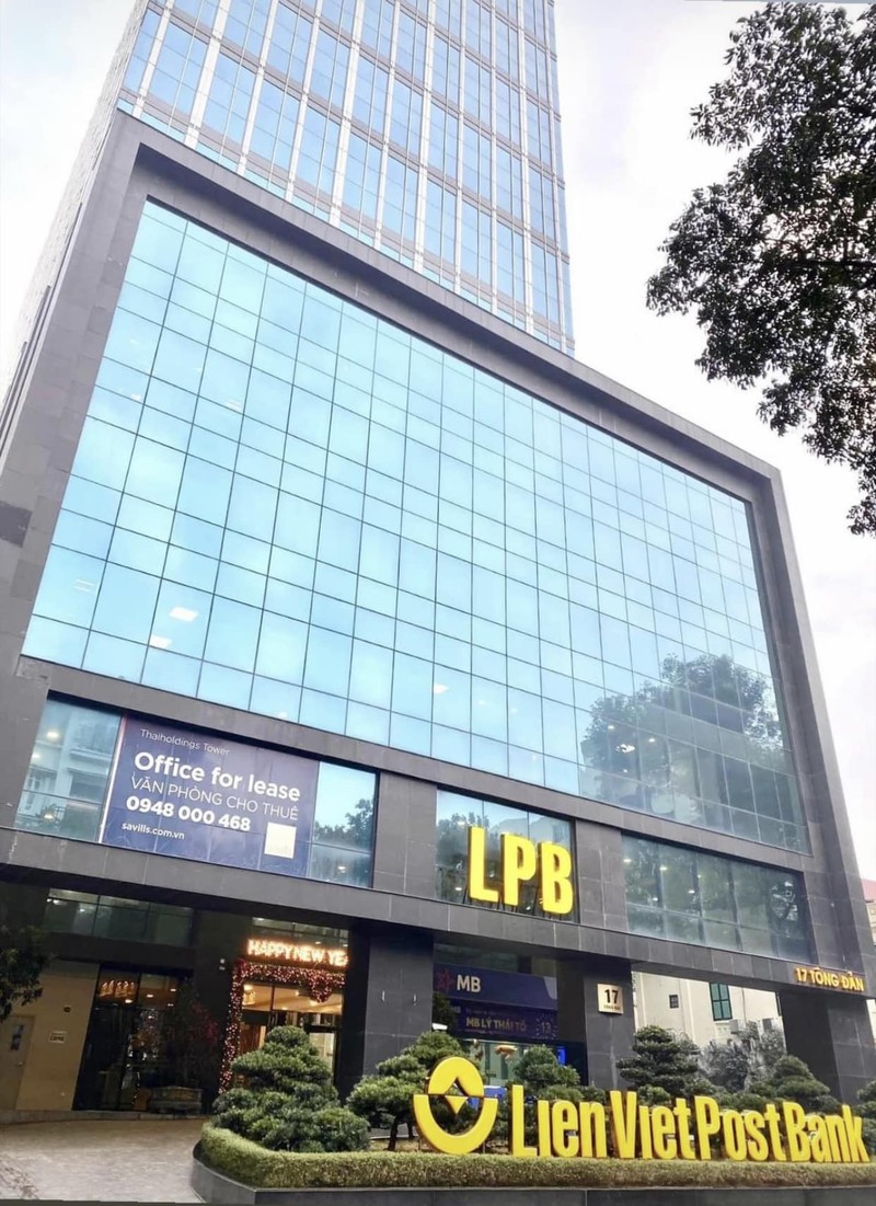 Mặt tiền phố Tông Đản của Thaiholdings Tower