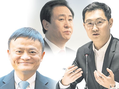 Ba người giàu nhất Trung Quốc năm nay: Mã Vân, Hứa Gia Ấn, Mã Hóa Đằng Ba người giàu nhất Trung Quốc năm nay: Mã Vân, Hứa Gia Ấn, Mã Hóa Đằng