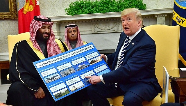 Quan hệ giữa ông Trump và Thái tử kế vị Ả rập Xê-út được quyết định bởi hợp đồng bán vũ khí trị giá tới 110 tỷ USD.