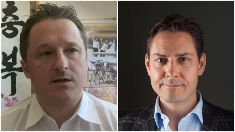 Hai công dân Canada bị bắt: cựu quan chức ngoại giao Michale Kovrig (phải) và thương gia Michael Spavor.