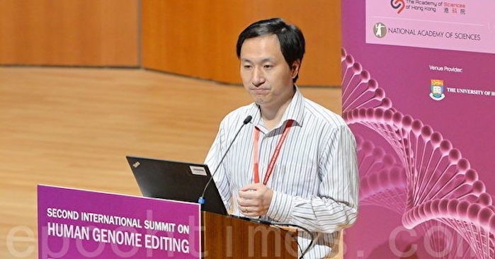 Ông Hạ Kiến Khuê, nhà khoa học bị giới khoa học quốc tế phê phán, Trung Quốc trừng phạt vì nghiên cứu chỉnh sửa gene người